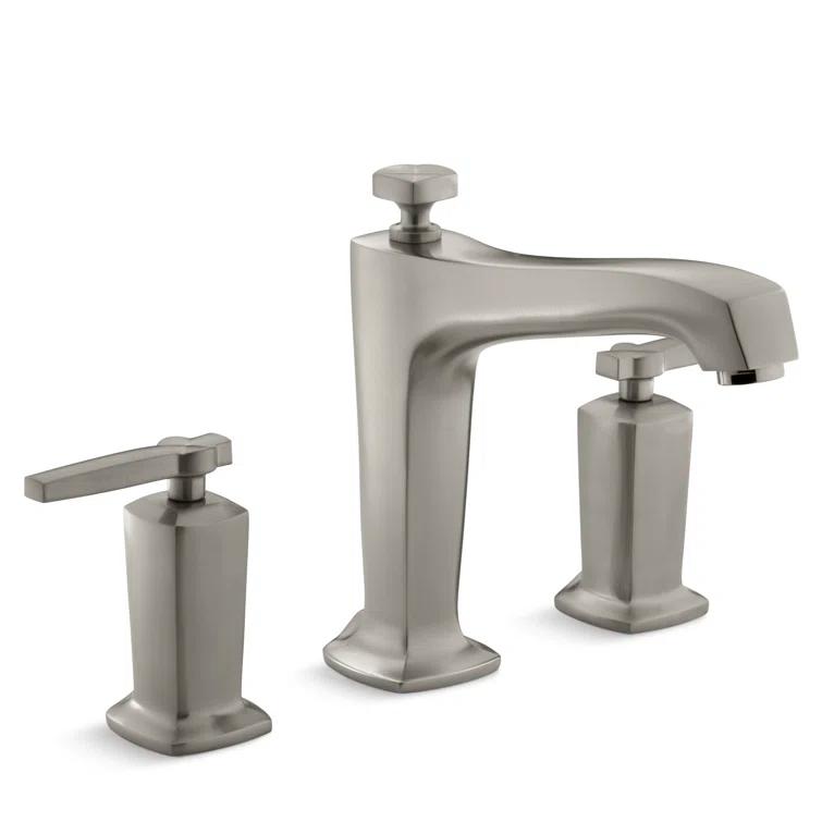 Margaux® Deck-Mount Bath Faucet Trim for High-flow Valve with Non-Diverter Spout and Lever Handles, Valve Not Included