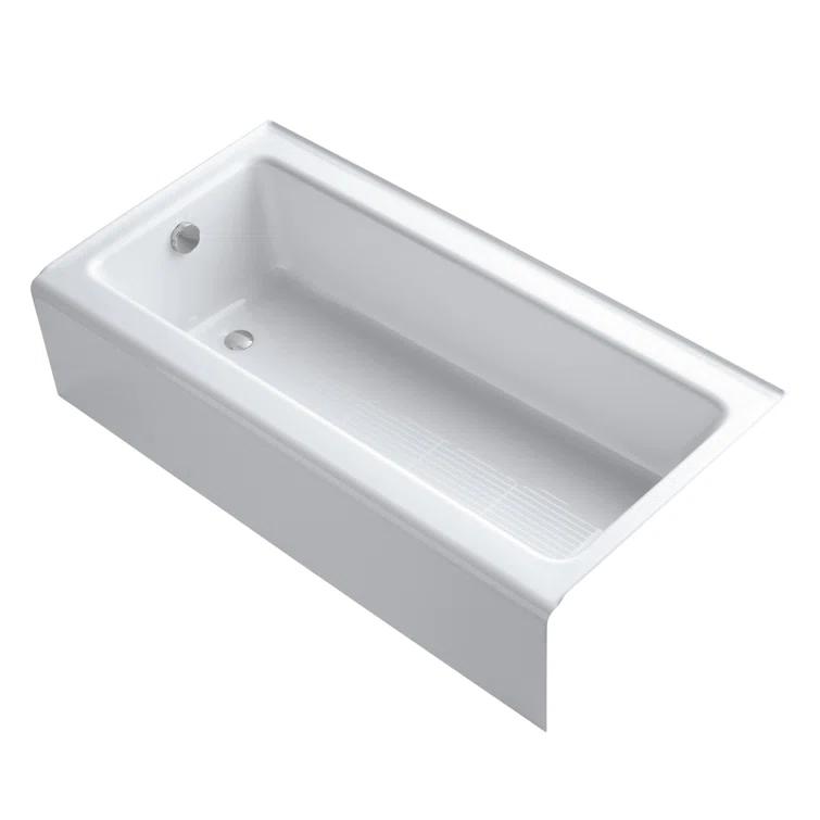 Bellwether® 60" x 30.25" Alcove Soaking Cast Iron Bathtub
