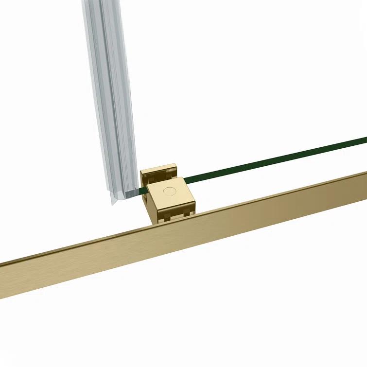 Spezia 48.6'' W 76'' H Semi-Frameless Rectangle Reversible Shower Enclosure