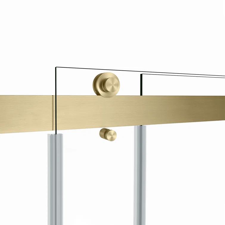 Spezia 48.6'' W 76'' H Semi-Frameless Rectangle Reversible Shower Enclosure
