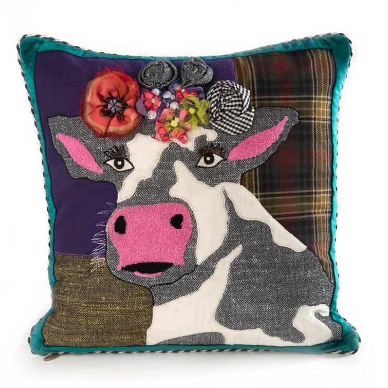 MacKenzie-Childs Frida Cowlo Throw Pillow
