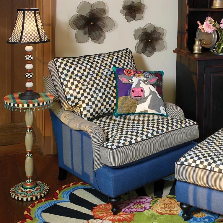 MacKenzie-Childs Frida Cowlo Throw Pillow