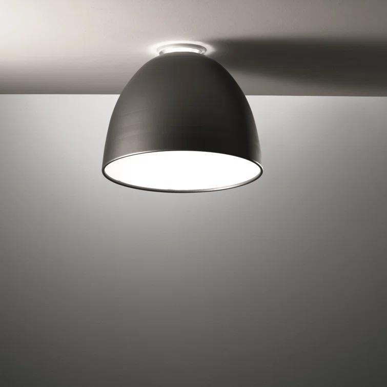 Gloss Grey Aluminum Indoor/Outdoor LED Bowl Light