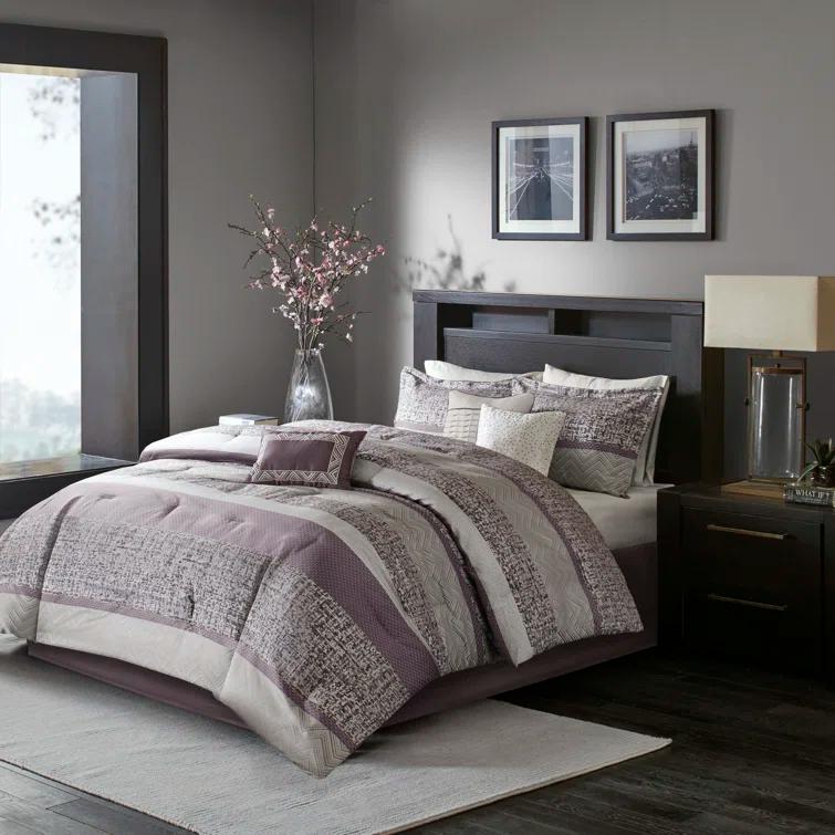 Rhapsody 7 Piece Jacquard Comforter Set