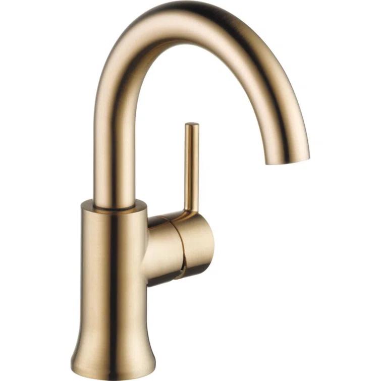Trinsic Single Hole Bathroom Faucet with Drain Assembly, Single Handle Bathroom Sink Faucet