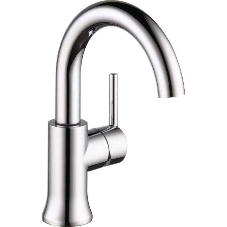 Trinsic Single Hole Bathroom Faucet with Drain Assembly, Single Handle Bathroom Sink Faucet