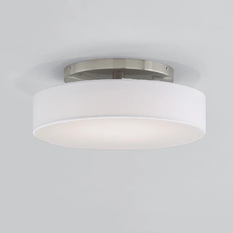 WAC Lighting Manhattan 20" LED 2700K Contemporary Aluminum Flush Mount in Nickel