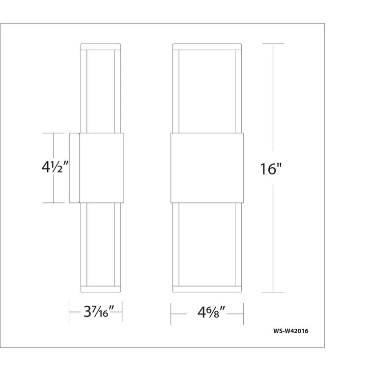 Caryll 2 - Light LED Outdoor Flush Mount
