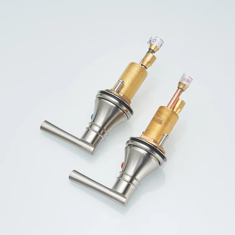 Widespread 2-handle Bathroom Faucet with Drain Assembly