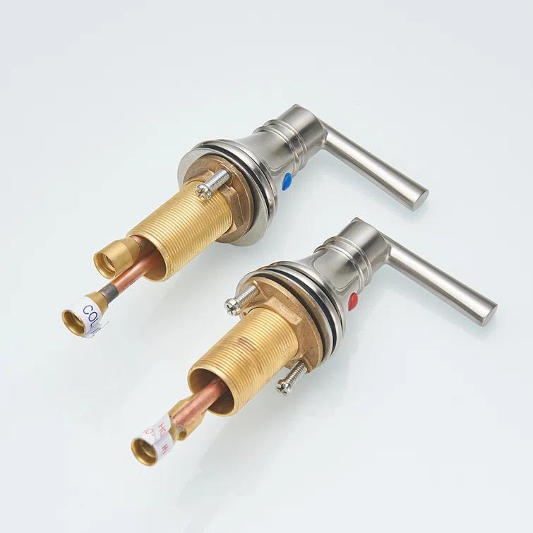Widespread 2-handle Bathroom Faucet with Drain Assembly