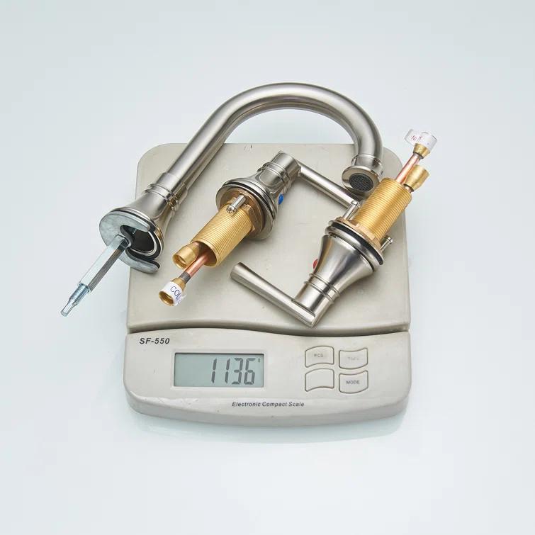Widespread 2-handle Bathroom Faucet with Drain Assembly