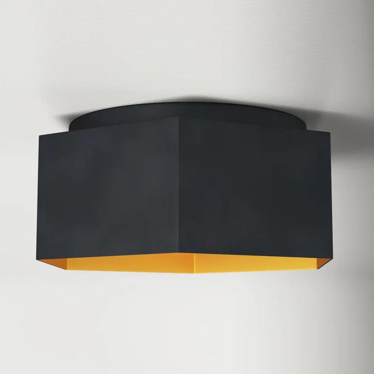 Allo Single Light Metal LED Flush Mount