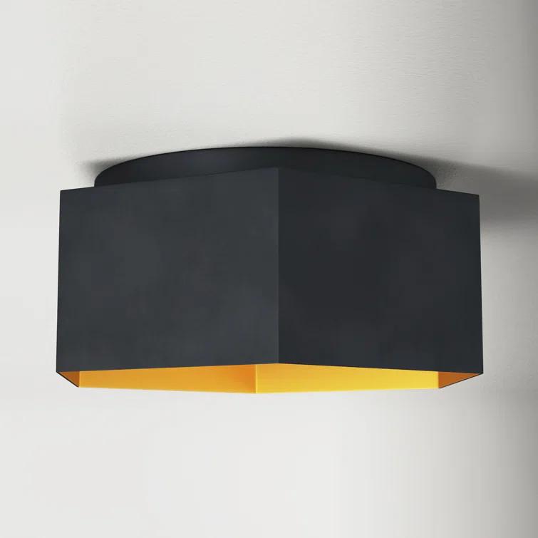 Allo Single Light Metal LED Flush Mount