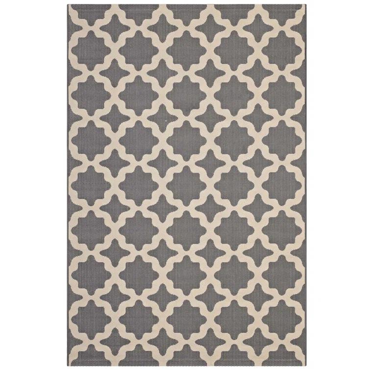 Modway Cerelia Moroccan Trellis Indoor and Outdoor Area Rug