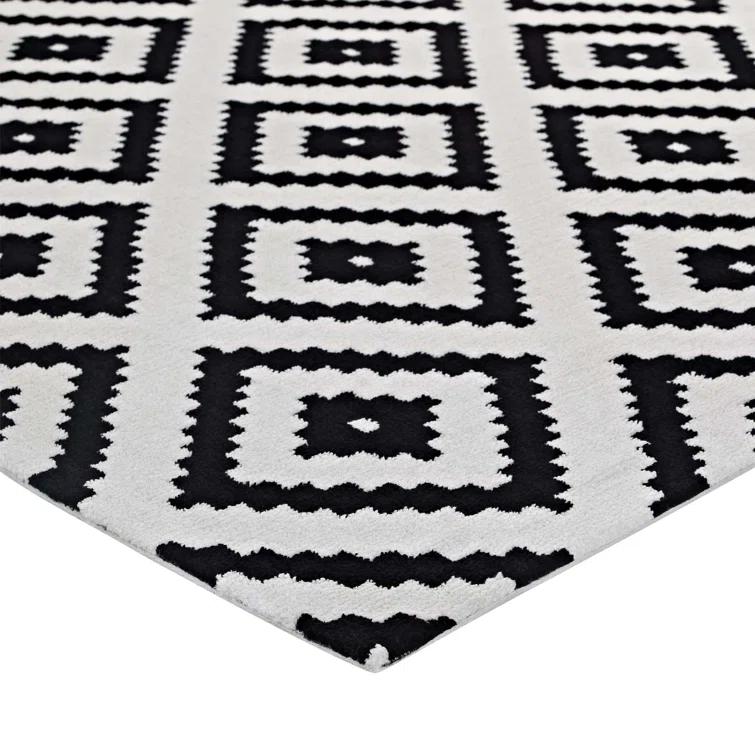 Modway Alika Abstract Diamond Trellis Area Rug