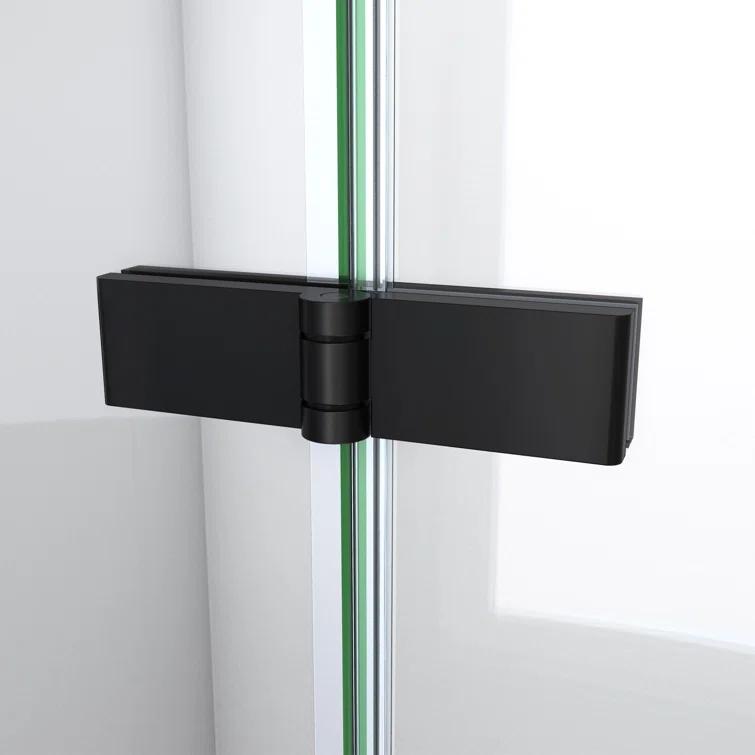 Aqua-Q Fold 36 W X 36 D X 76.75 H Frameless Square Shower Kit