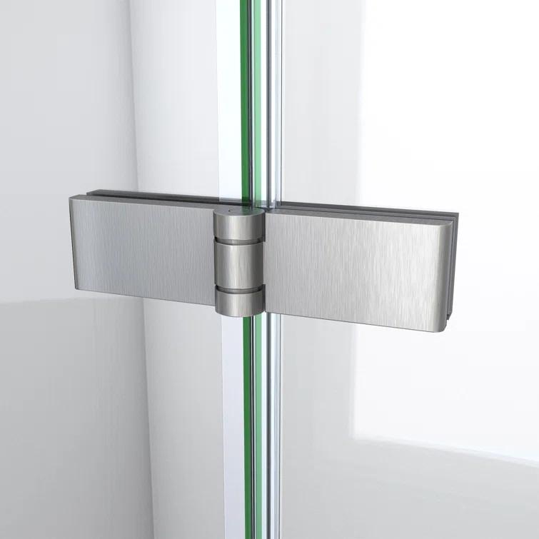 Aqua-Q Fold 36 W X 36 D X 76.75 H Frameless Square Shower Kit
