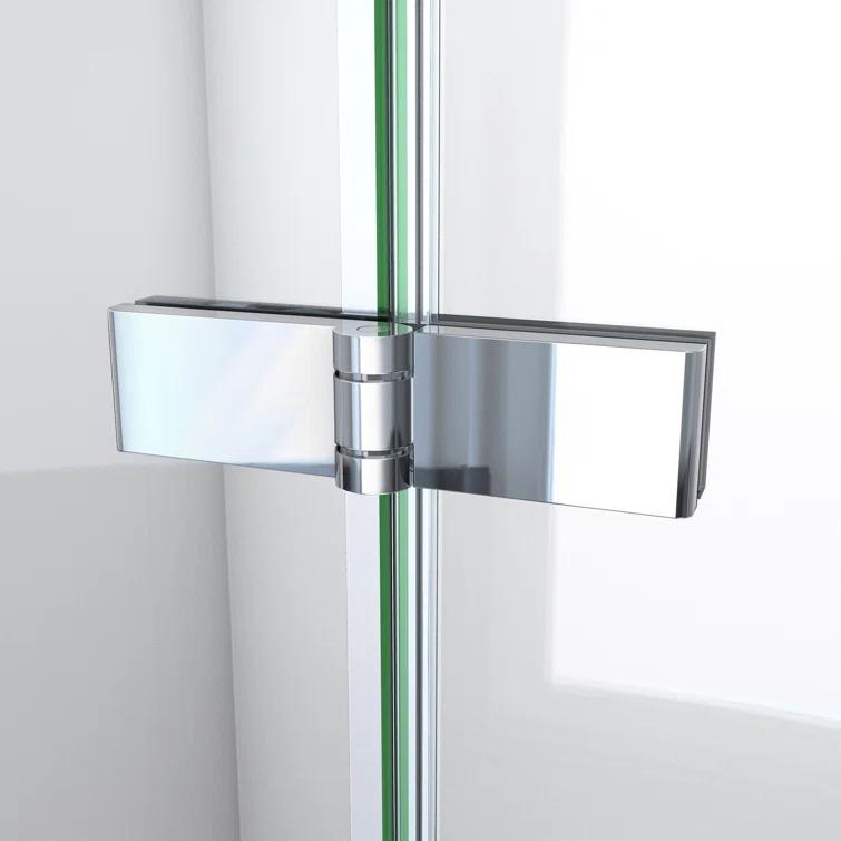 Aqua-Q Fold 36 W X 36 D X 76.75 H Frameless Square Shower Kit