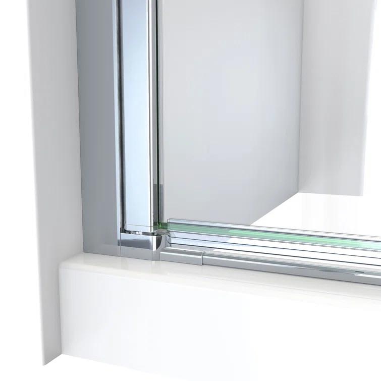 Aqua-Q Fold 36 W X 36 D X 76.75 H Frameless Square Shower Kit