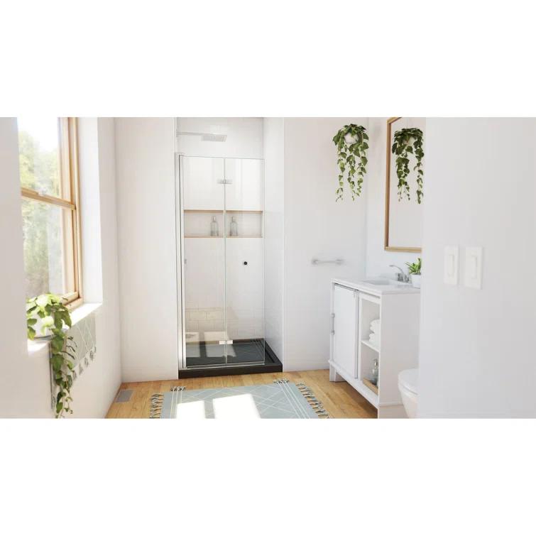 Aqua-Q Fold 36 W X 36 D X 74.75 H Frameless Square Shower Enclosure