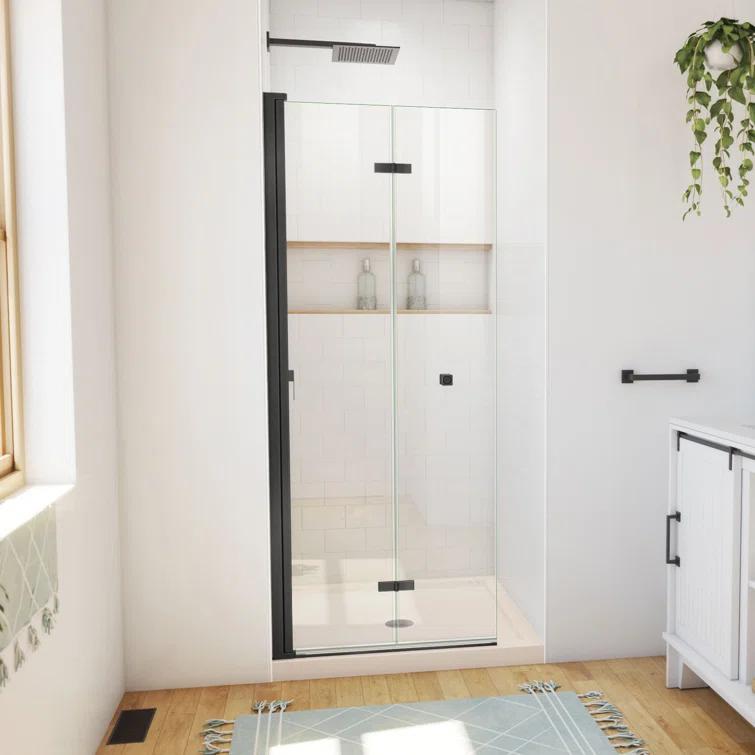 Aqua-Q Fold 36 W X 36 D X 74.75 H Frameless Square Shower Enclosure