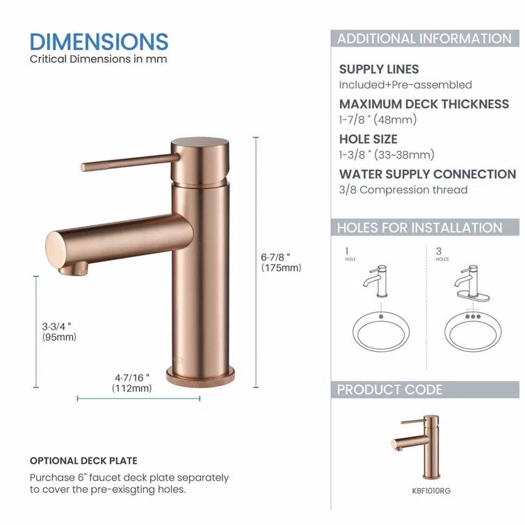 Circular X Single-Hole Single-handle Bathroom Faucet