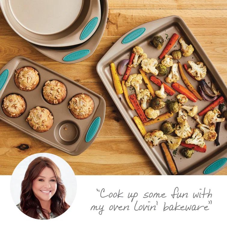 Rachael Ray Cucina Nonstick Baking Pans / Bakeware Set, 4 Piece