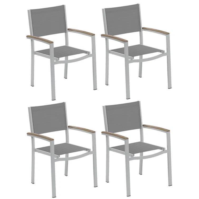 Travira Stacking Patio Arm Chair
