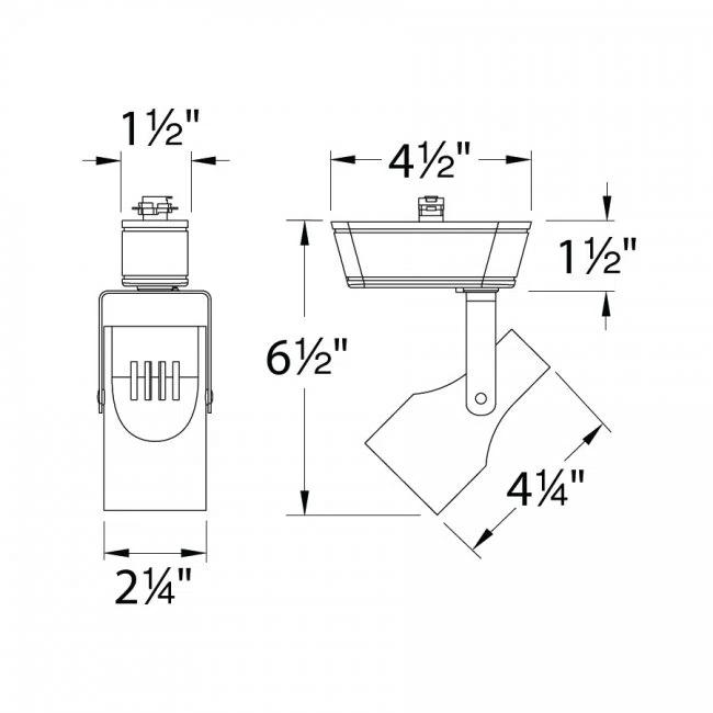 LED Adjustable Track Head