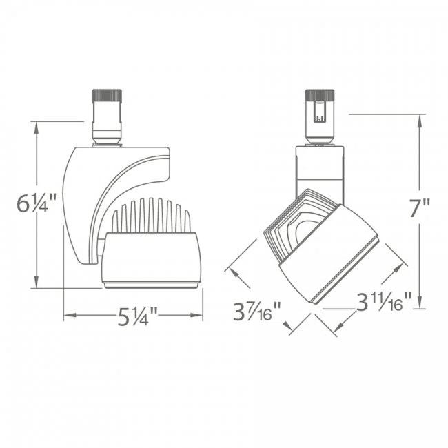 Reflex LED Adjustable Track Head