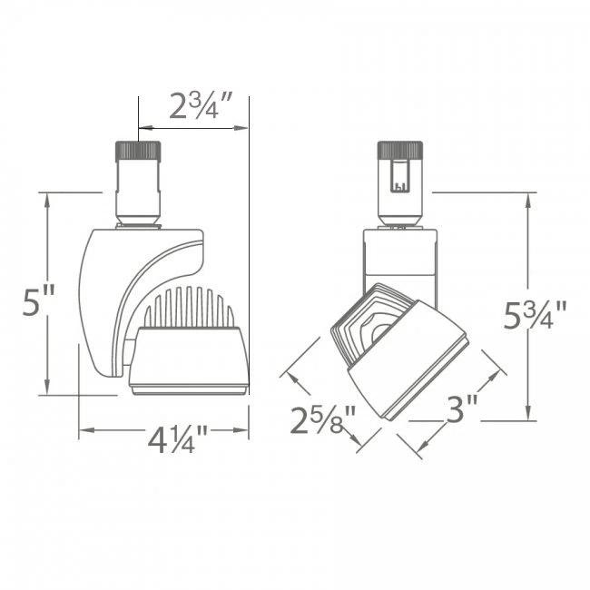Reflex LED Adjustable Track Head