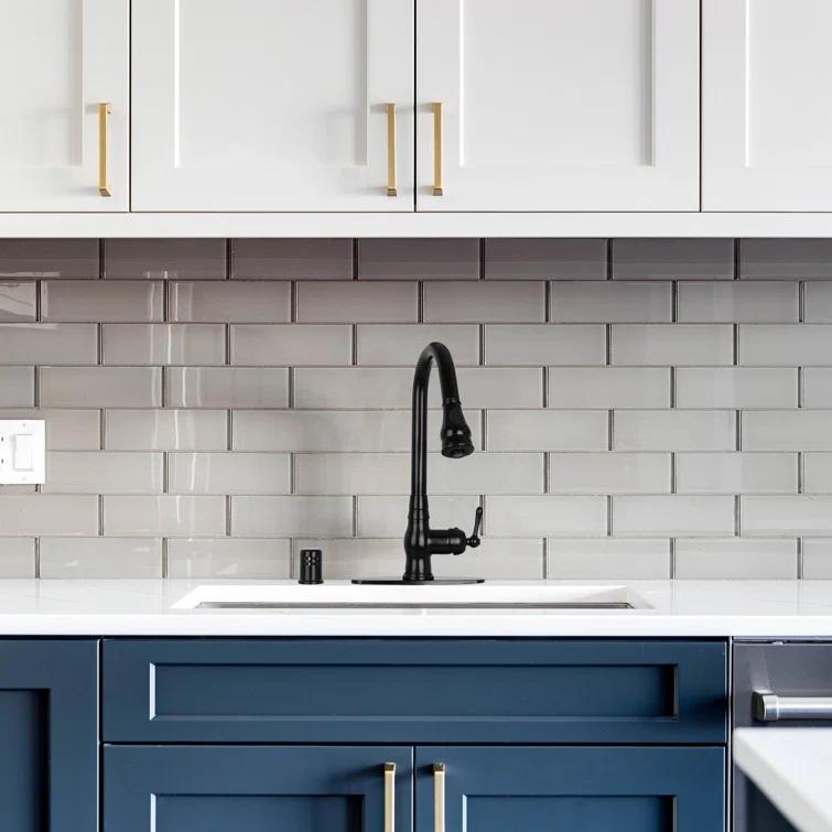 Pull Down Kitchen Faucet Single Handle Sink Faucet With Deck Plate