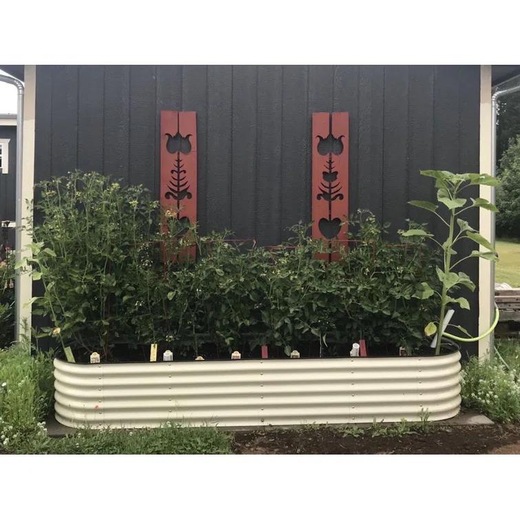 17" Tall 9 In 1 Modular Metal Outdoor Raised Garden Bed