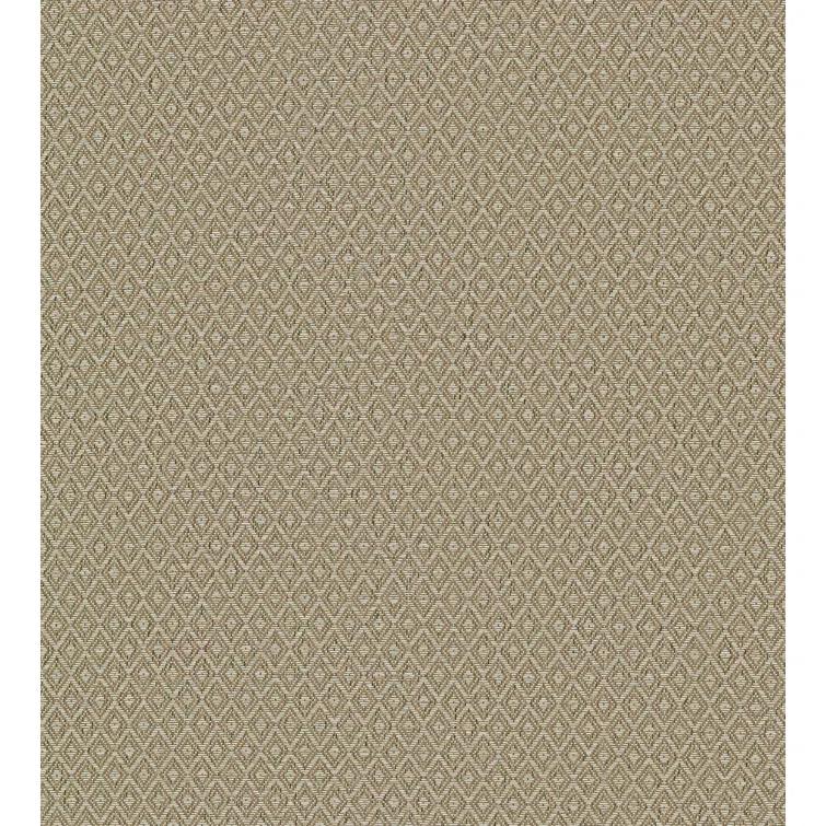 Hui Light Brown Geometric Grasscloth Wallpaper Roll