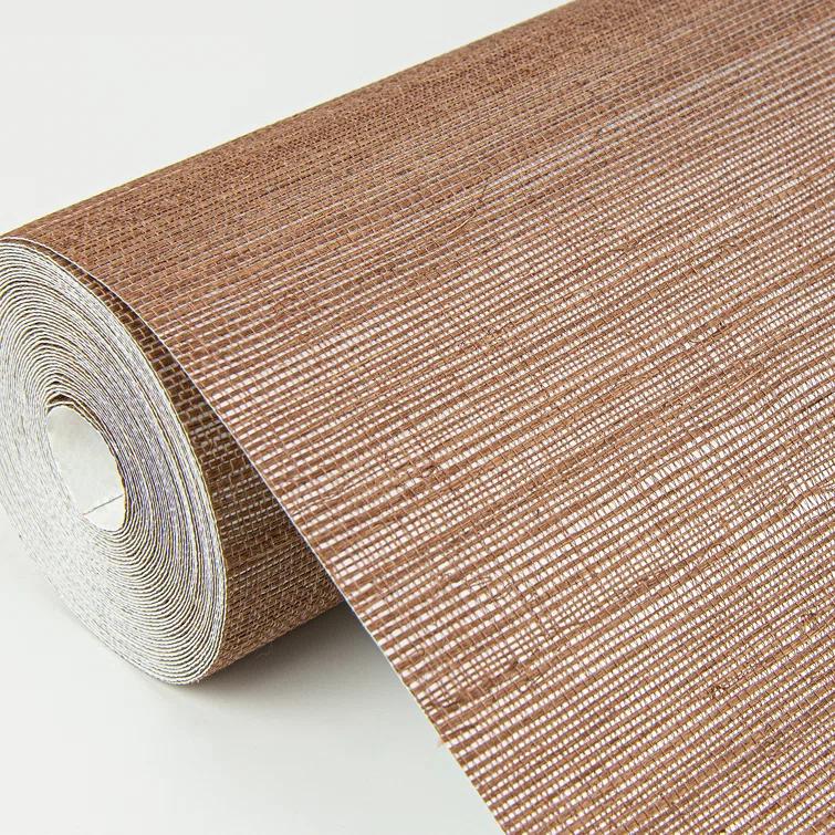 Caihon Rust Sisal Grasscloth Wallpaper Roll