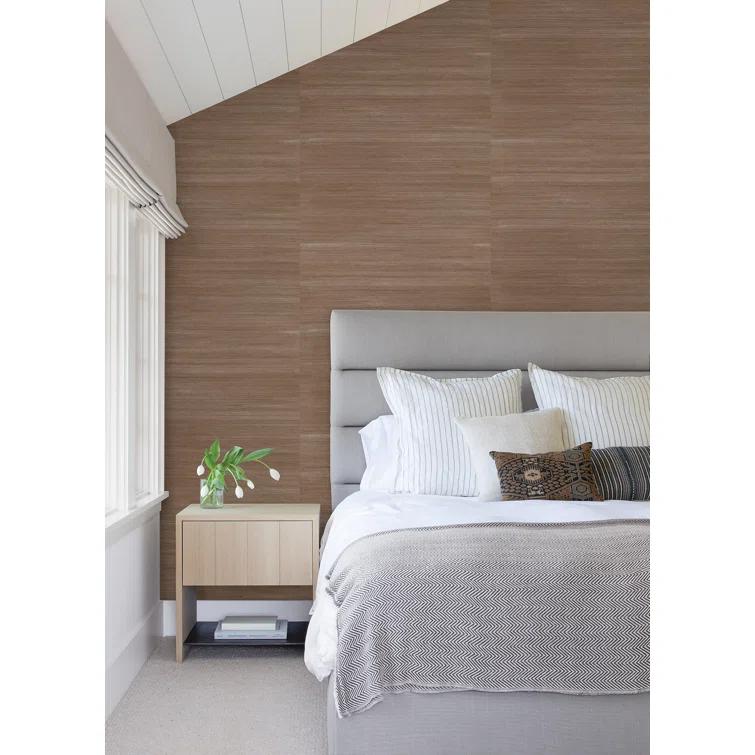 Caihon Rust Sisal Grasscloth Wallpaper Roll