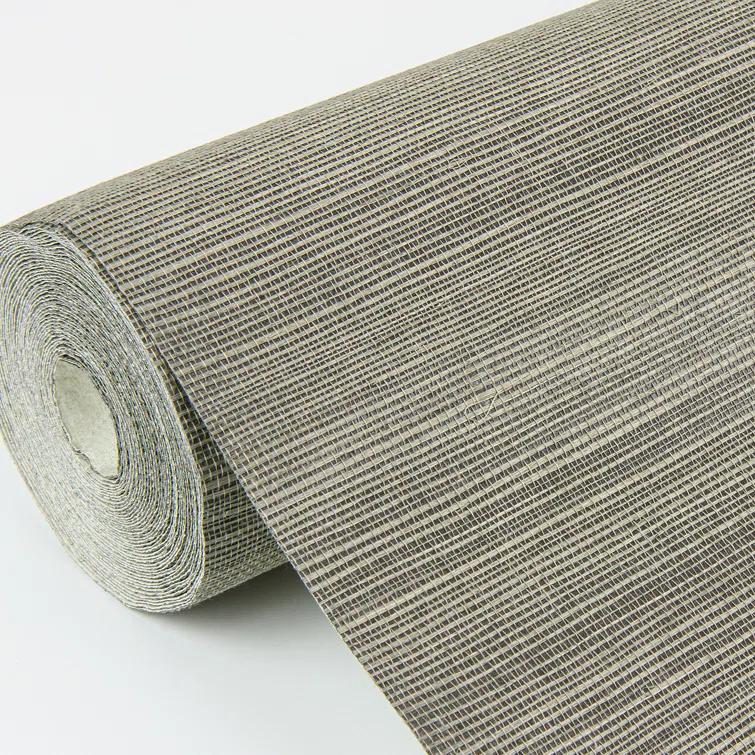 Caihon Dark Green Sisal Grasscloth Wallpaper Roll