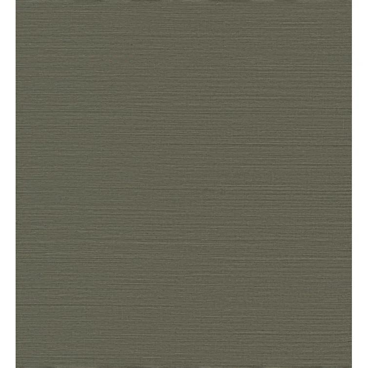 Caihon Dark Green Sisal Grasscloth Wallpaper Roll