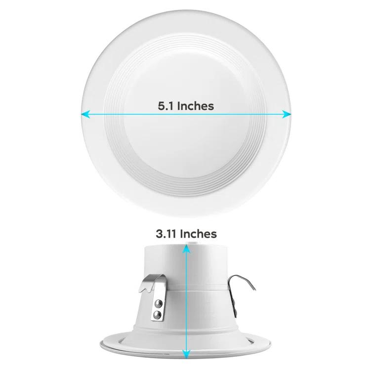 4" High Output Selectable CCT Remodel IC LED Retrofit Recessed Can Light