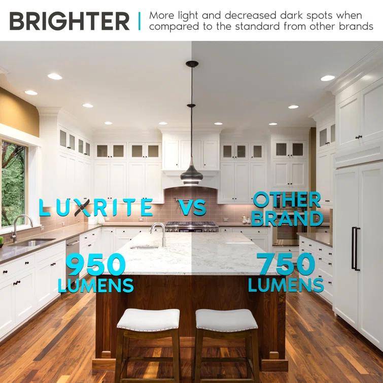 4" High Output Selectable CCT Remodel IC LED Retrofit Recessed Can Light