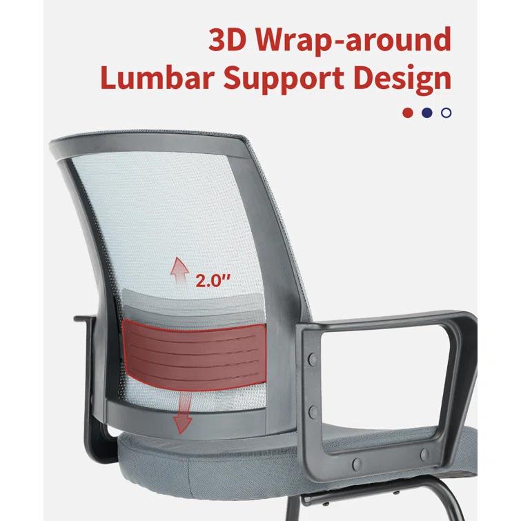 Clatina Waiting Room Chair with Metal Frame