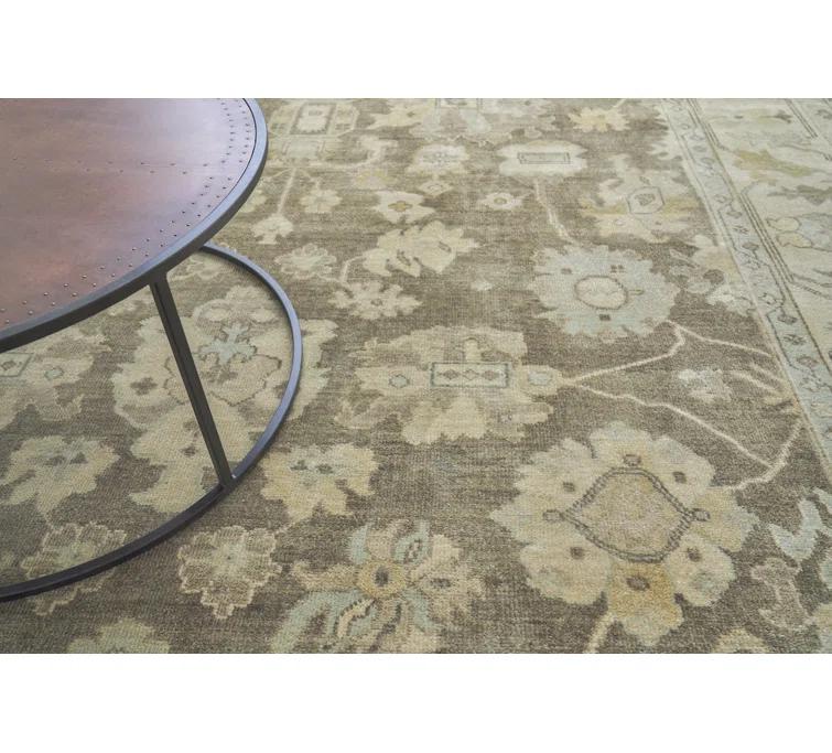 Antique Weave Oushak Wool Oriental Rug