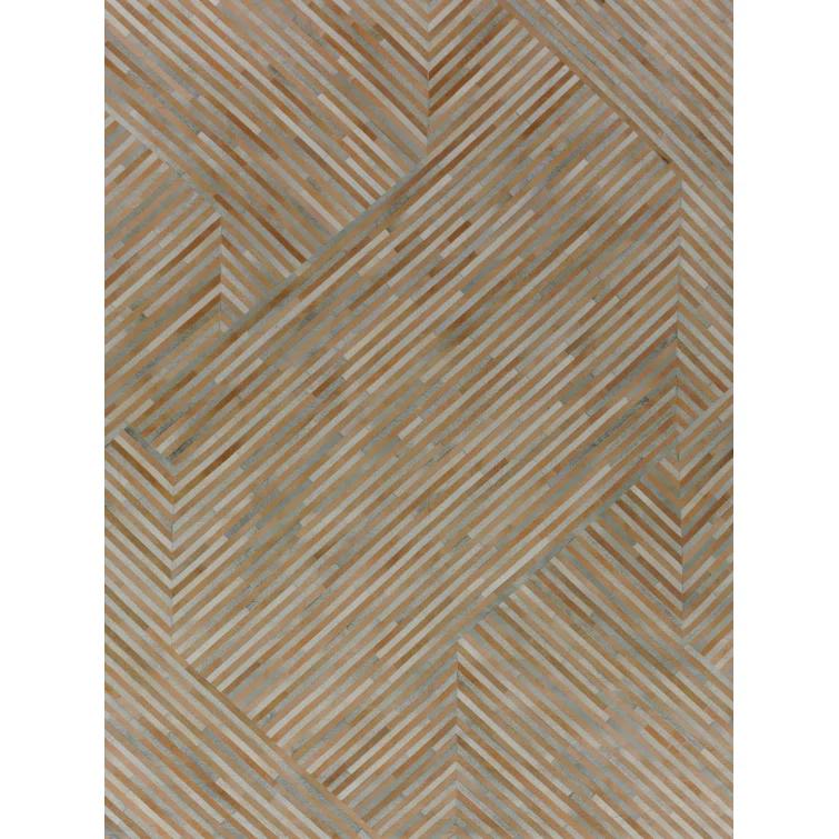 Natural Hide Cowhide Geometric Indoor Rug
