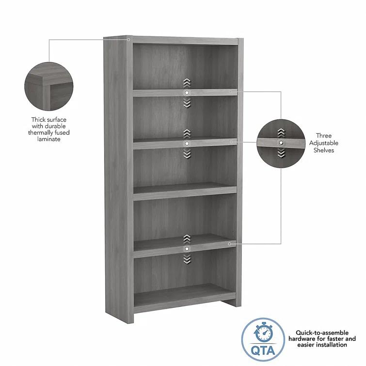 Echo 66" H x 32" W Standard Bookcase