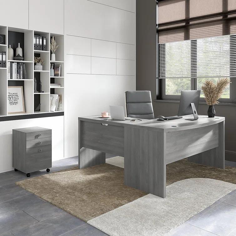 Bush Business Furniture Echo 3 L-Shaped Computer Desk Office Set