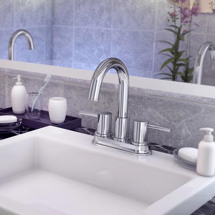 Lulani St. Lucia Centerset Bathroom Faucet with Drain Assembly