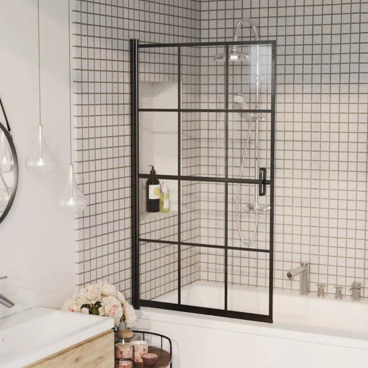 31.5'' W 55.1'' H Framed Rectangle Shower Enclosure