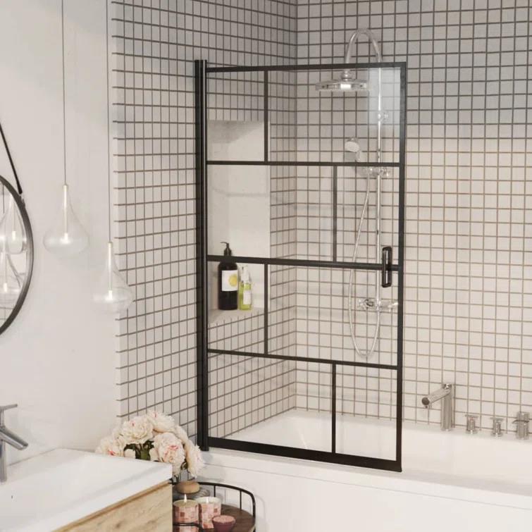 31.5'' W 55.1'' H Framed Rectangle Shower Enclosure
