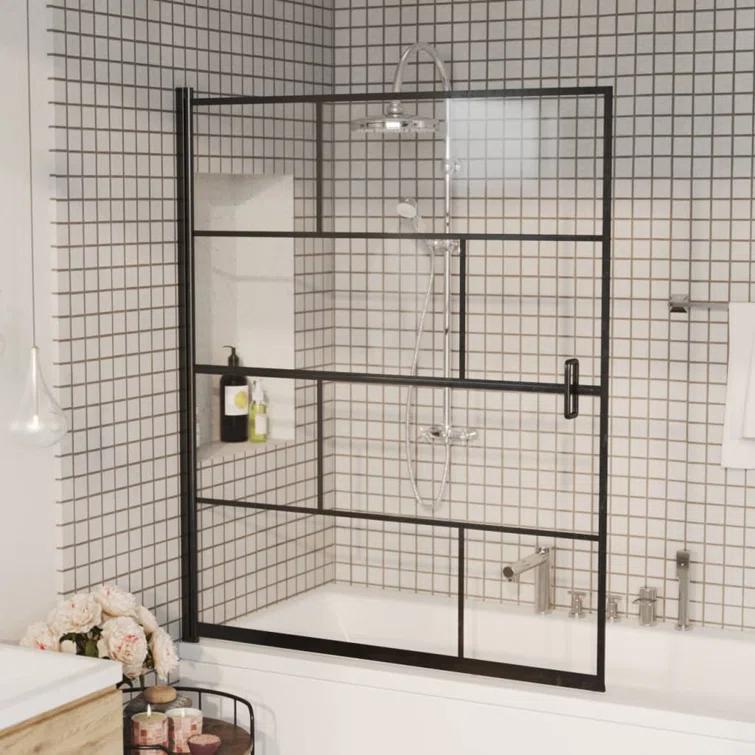 45.7'' W 55.1'' H Framed Rectangle Shower Enclosure