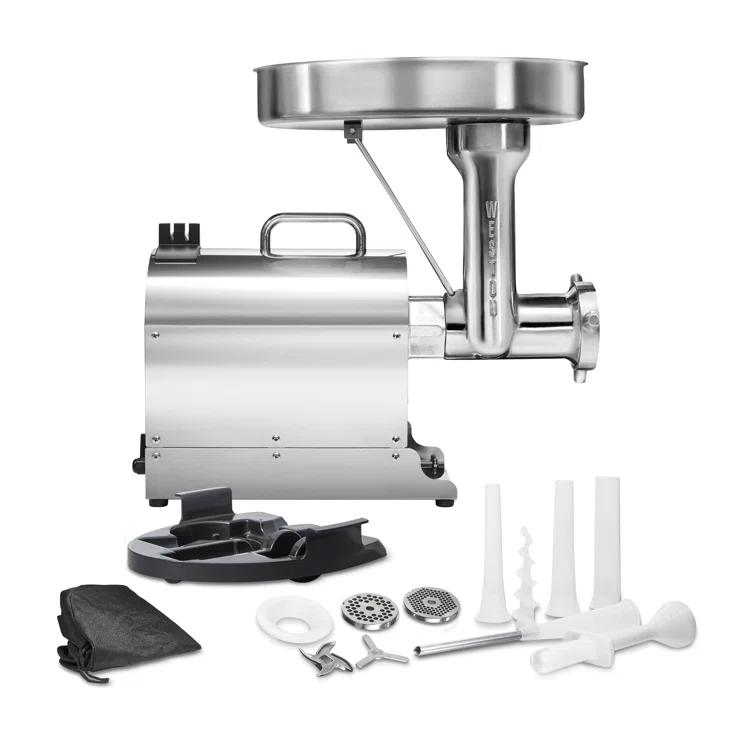 Weston Pro Series Stainless Steel Electric Meat Grinder with Sausage Stuffer